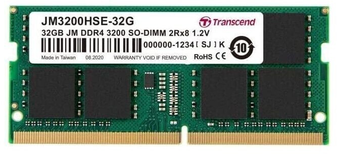 Transcend SO-DIMM 32 Go DDR4 3200 (JM3200HSE-32G)
