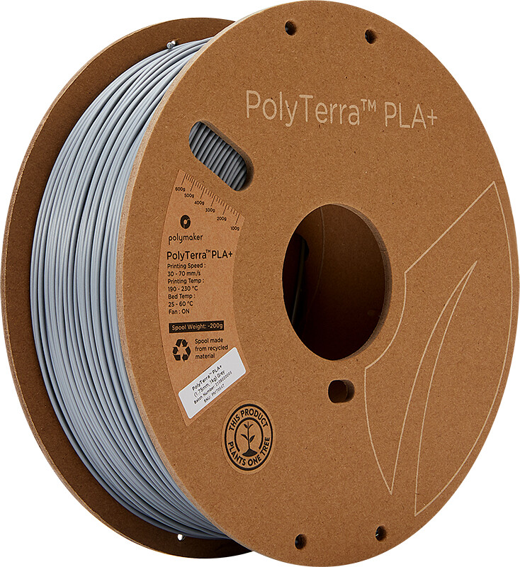 Polymaker PolyTerra PLA+ Grey - 1,75 mm