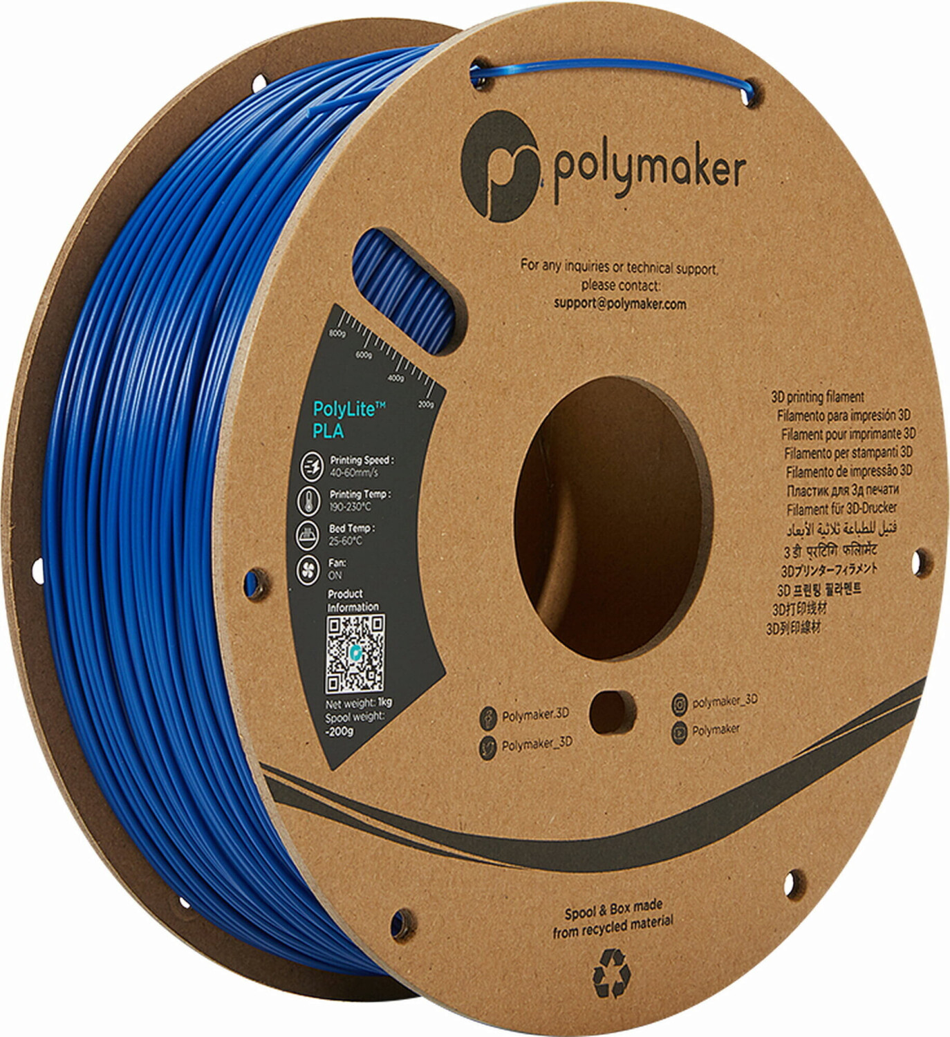 Polymaker PolyLite PLA Blue - 2,85 mm