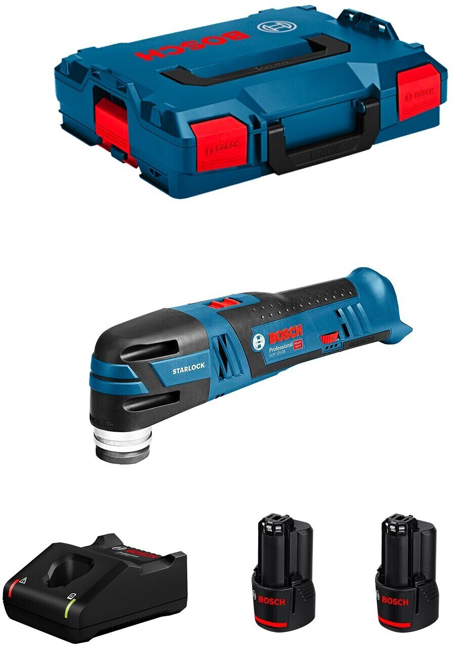 Bosch GOP 12V-28 Professional (2x 3,0 Ah + GAL12V-40 + L-Boxx 102)