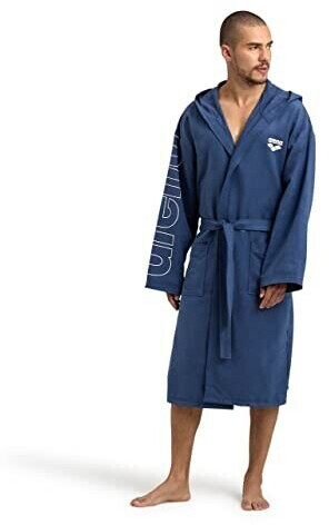 Arena Unisex microfiber bathrobe Zeal Plus NAVY-LIME