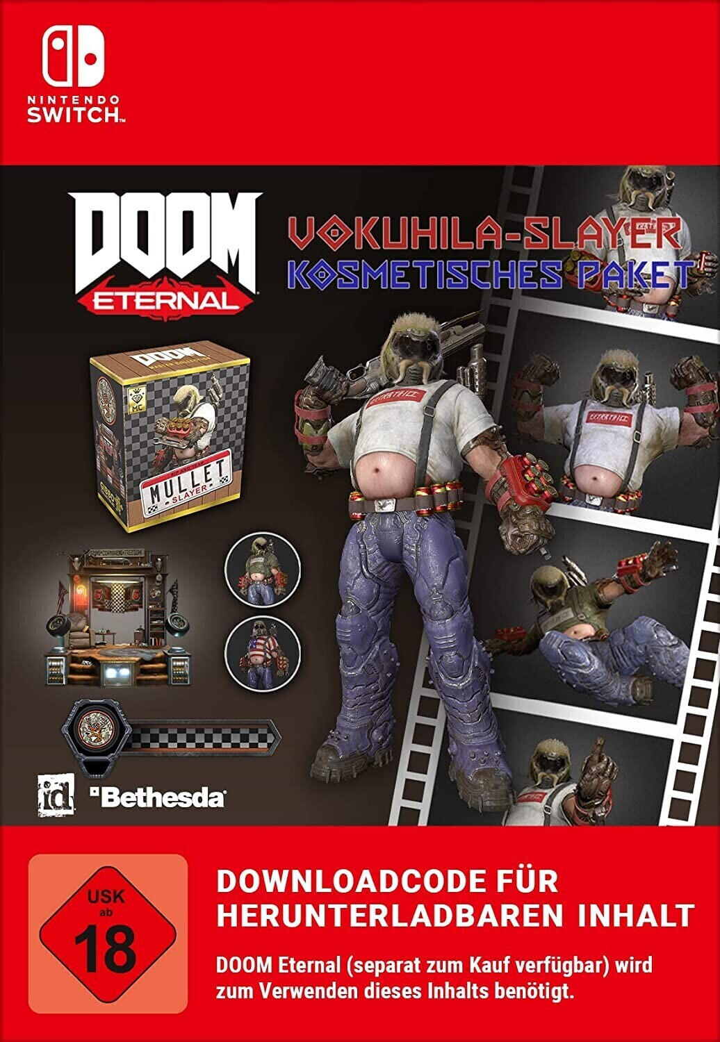 Photos - Game Bethesda Doom: Eternal - Mullet Slayer Cosmetic Pack  (Switch) (Add-On)