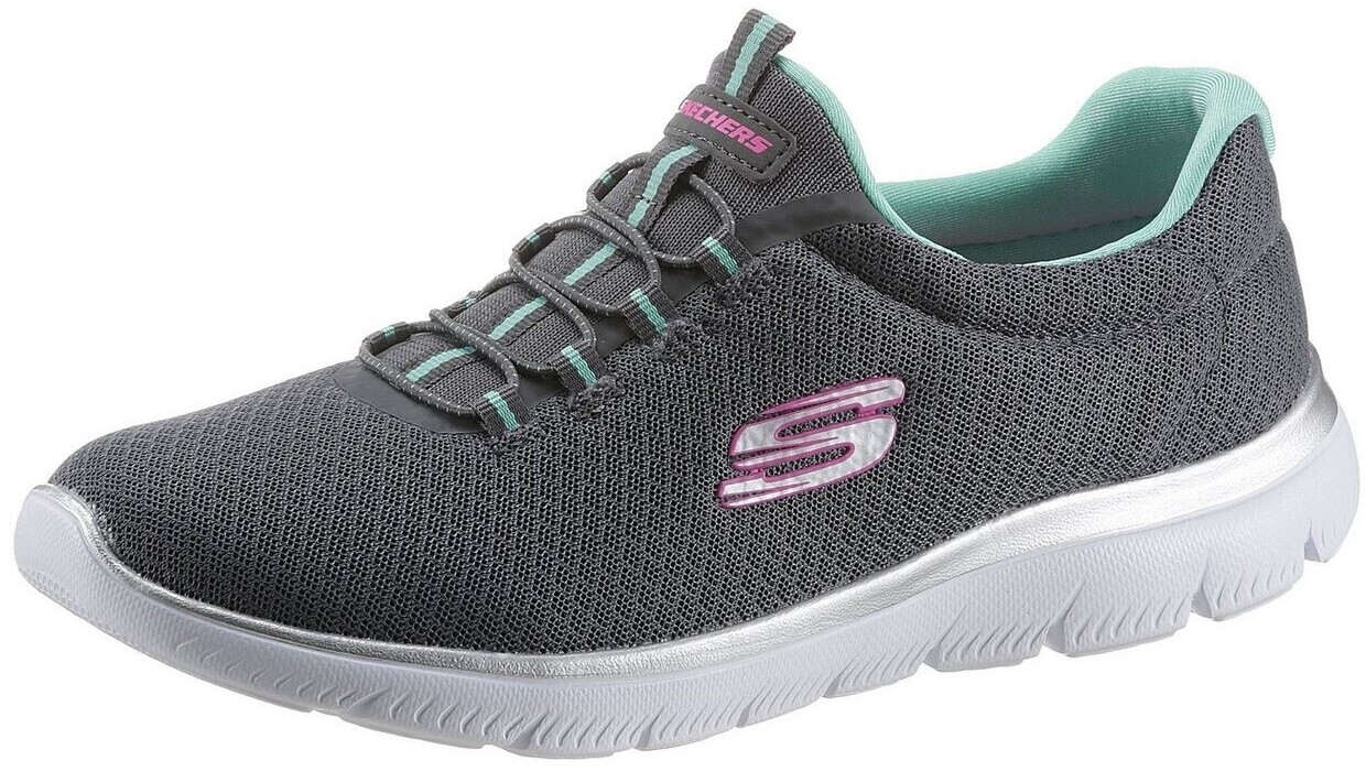 Skechers grey and green store