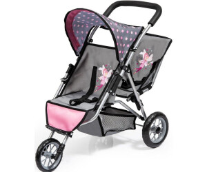 Bayer Design Puppen Zwillingsbuggy Jogger grau 39166AA ab 43 04 Preisvergleich bei idealo
