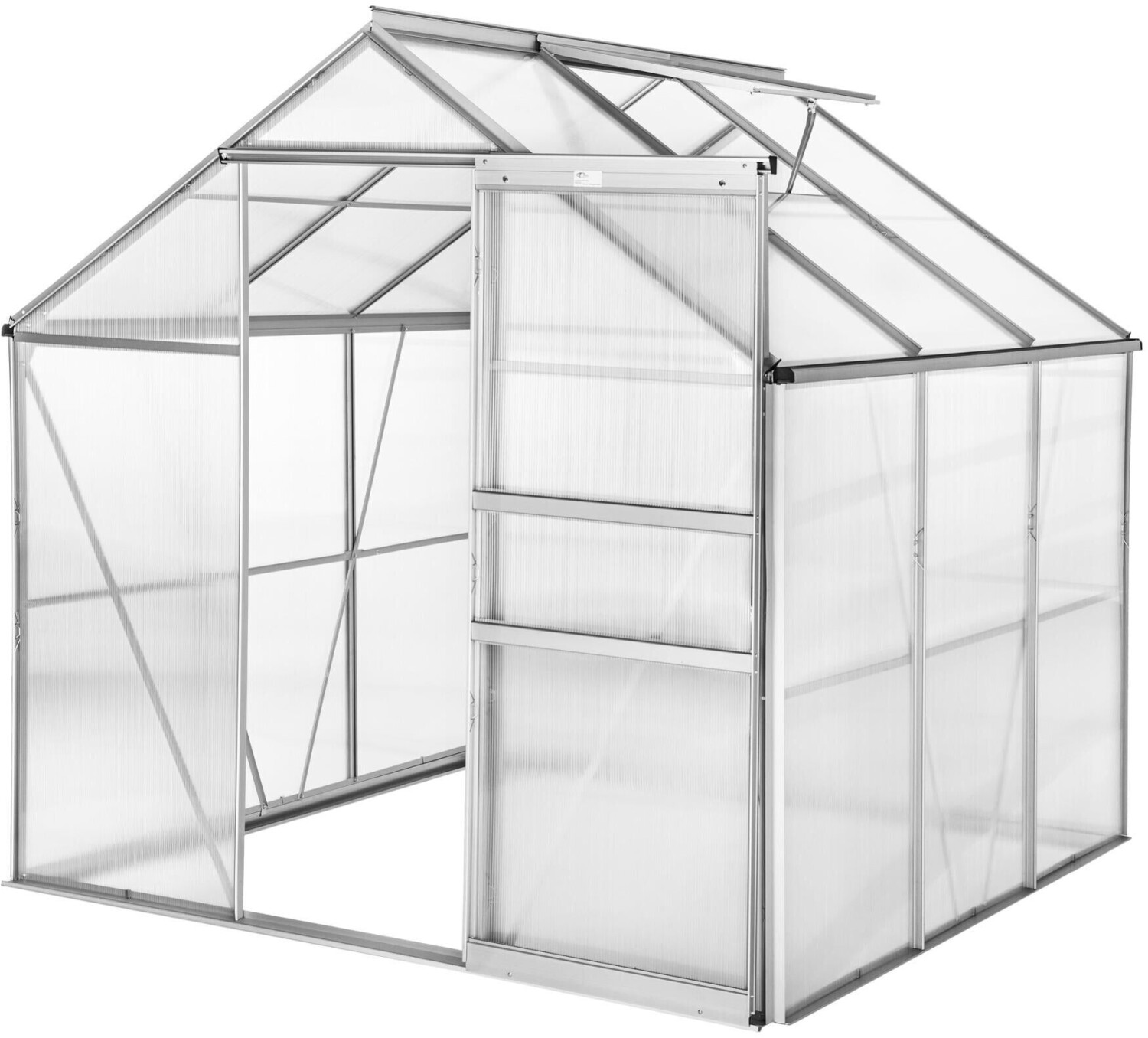 TecTake Serre de jardin en aluminium 190 x 185 x 195 cm (402473)