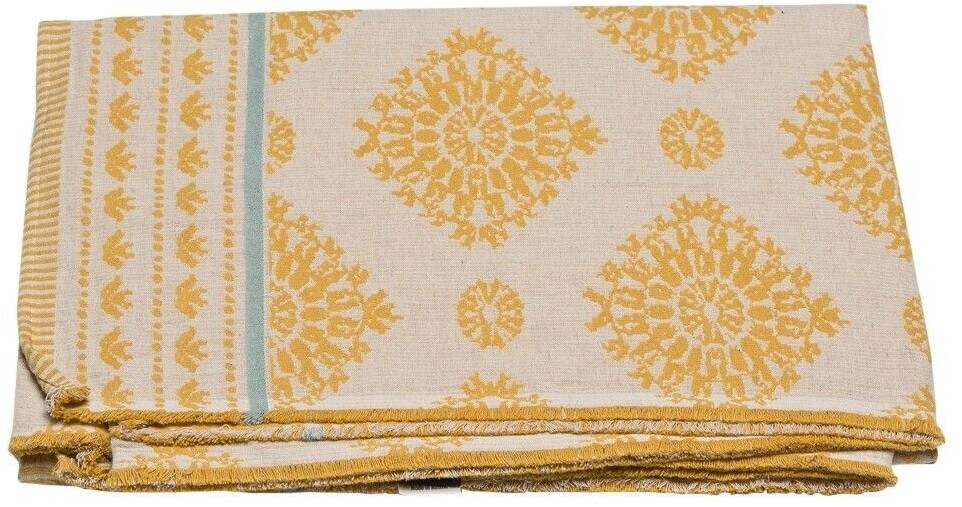 David Fussenegger Wohndecke Lino Häkelmuster 135 x 200 cm Senf ab 55,96