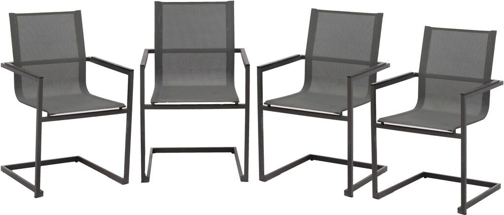 Garden Pleasure Hochlehner 4er grau