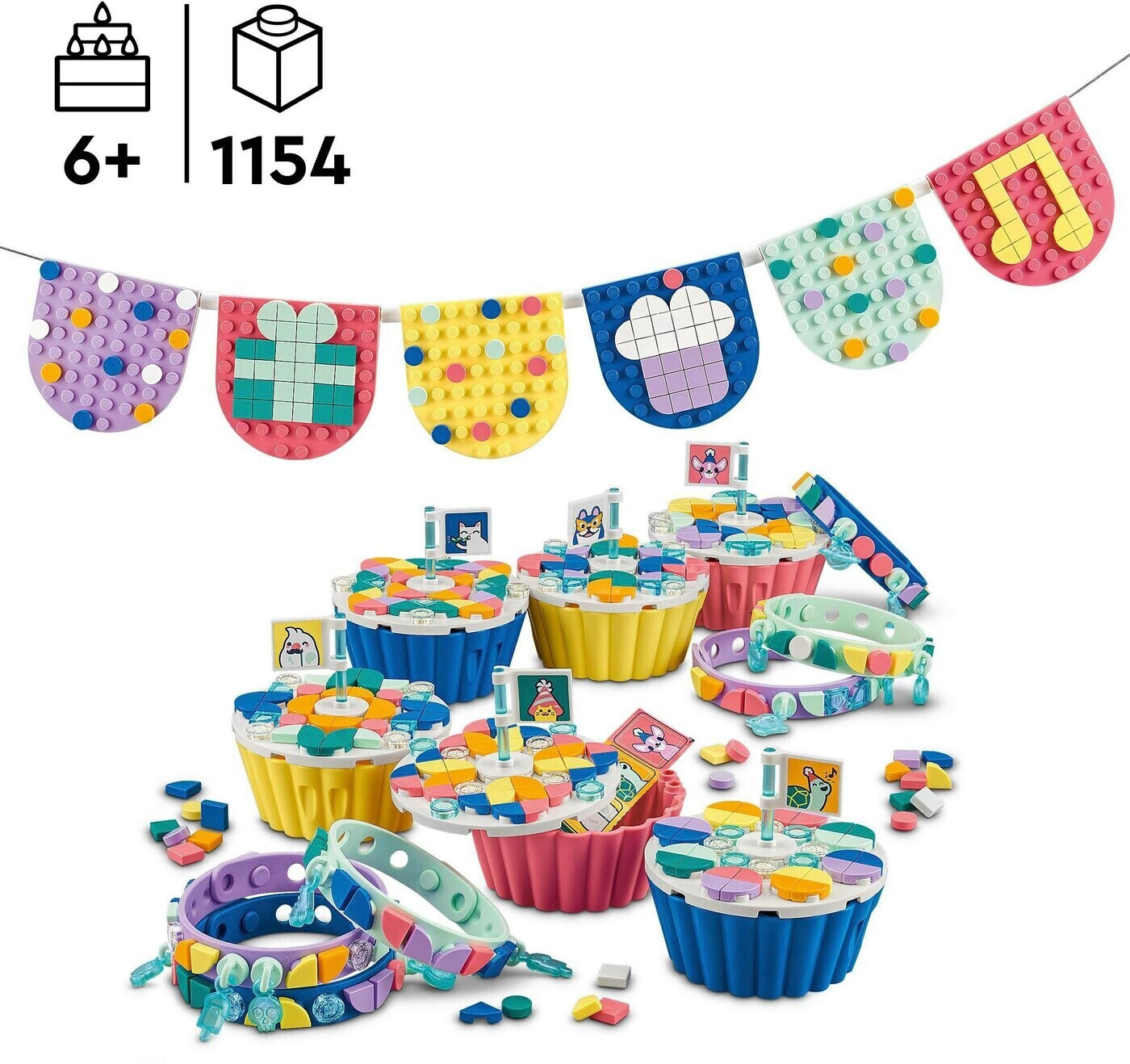 LEGO DOTS 41806 Grande Kit per le Feste, Giochi Festa Compleanno