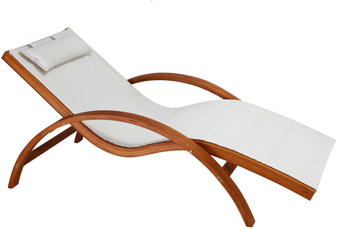 Miliboo Chaise longue Biarritz blanc