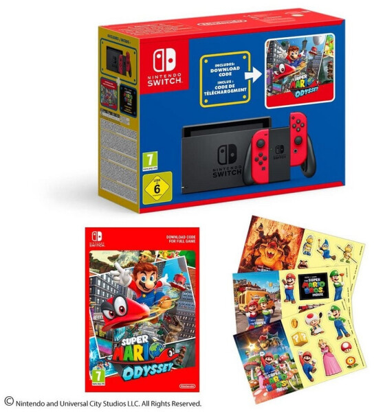 Nintendo Switch rot Mario Day Bundle + Super Mario Odyssey, Bild 2