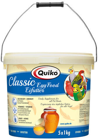 Quiko Classic Eggfood: Strength and rearing food for all pet birds 5kg