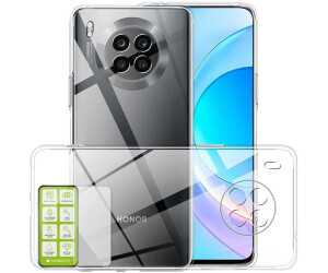 Handyhülle Für Honor 9 Lite – Flip Case Aus Kunstleder Mit 2 Kartenfächern & Standfunktion | Magnetverschluss, Schwarz