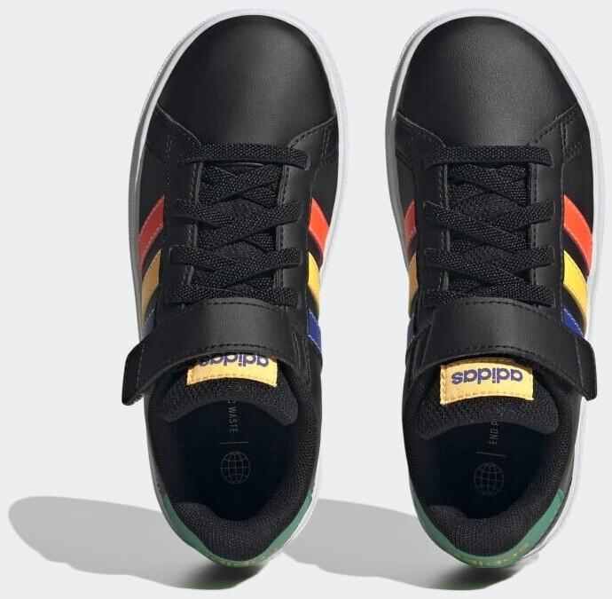 Adidas Grand Court Kids Elastic Lace And Top Strap HP8914 core black lucid blue court green ab 26 59 Preisvergleich bei idealo
