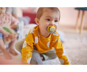 BIBS Colour Natural Rubber Size 3: 18+ months Dummy (2 pcs) Blush Night /  Vanilla Night au meilleur prix sur