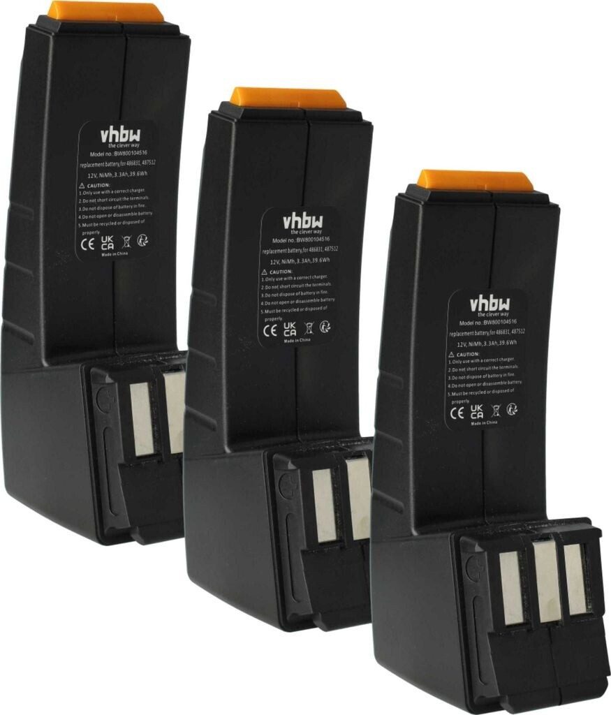 Vhbw NiMH Akku 3300 MAh (14,4 V) – Ersatzakku Für Elektro-Werkzeug Wie Geberit ACO 201 & AEG