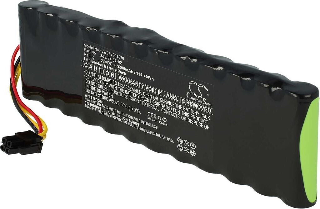vhbw Akku Ersatz für Husqvarna 578 84 87-05, 590 71 65-01, 590 71 65-02, 597 21 32-01 für Rasenroboter Rasenmäher (5200mAh, 22,2V, Li-Ion)