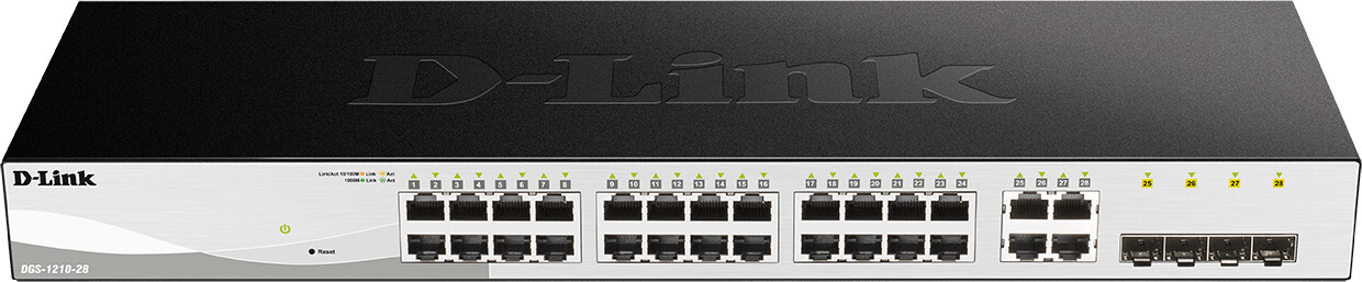 D-Link 28-Port Layer2 Smart Managed Gigabit Switch (DGS-1210-28/E)
