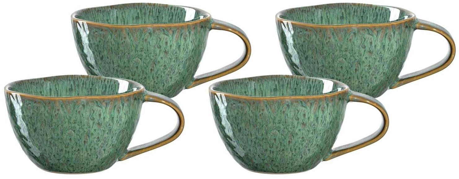 Leonardo MATERA ceramic mug 290 ml green set of 4