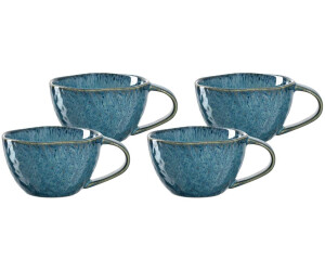 Leonardo MATERA Keramiktasse blau bei € 290 ml | ab 4er Set 35,95 Preisvergleich