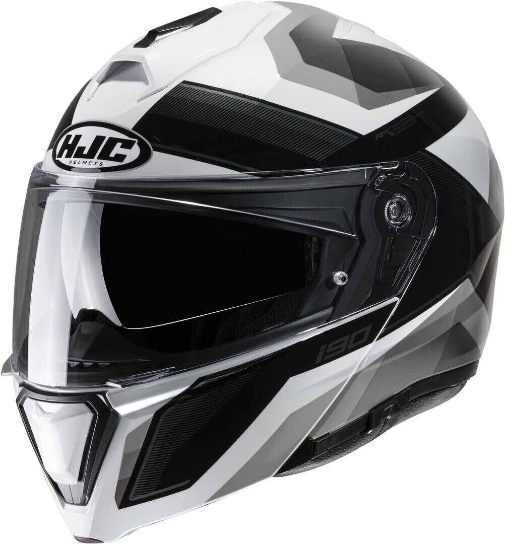 HJC i90 Lark MC10 noir/gris/blanc