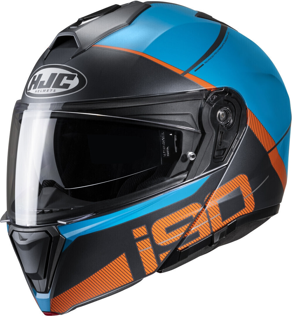 HJC i90 May bleu/orange