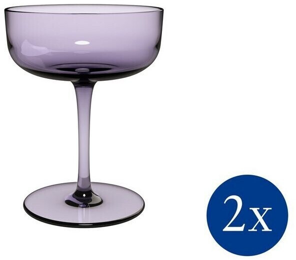 Villeroy & Boch Champagne glass Like Lavender champagne bowl / dessert bowl, 2 pieces
