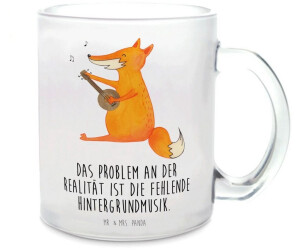 Mr. & Mrs. Panda Teacup fox guitar tea mug, warbling, musician, music saying, singer, musician, singer