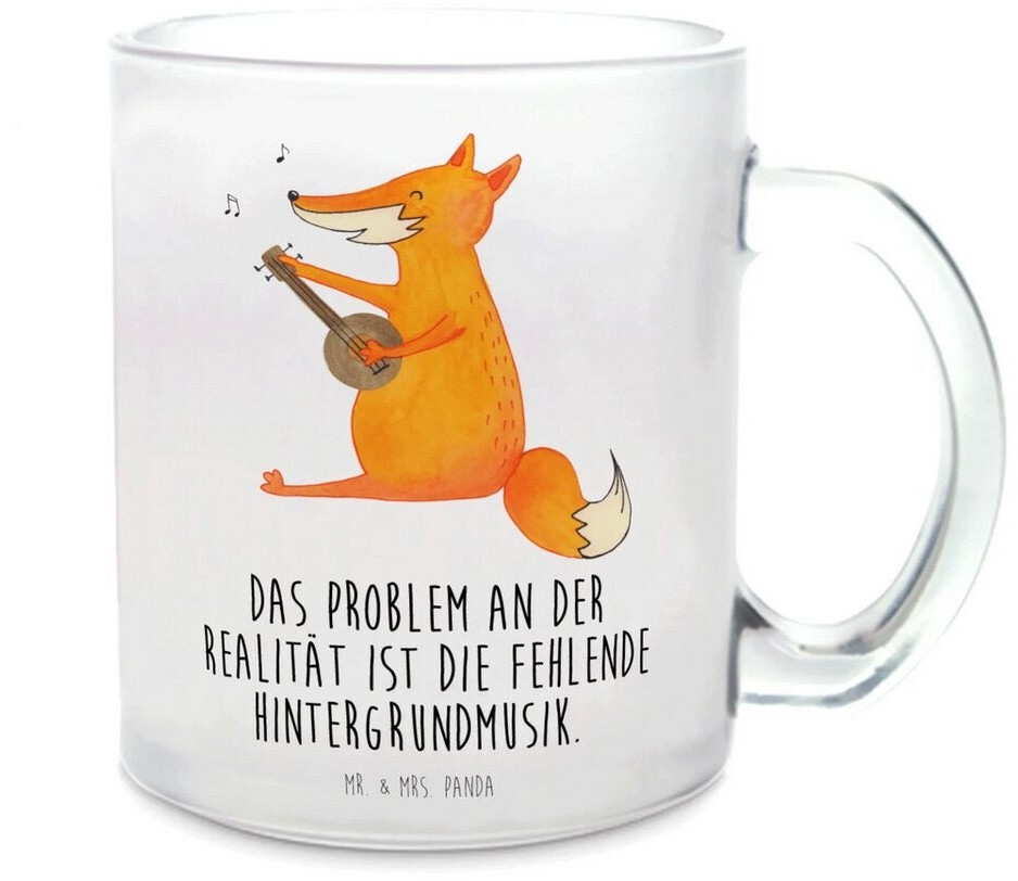 Mr. Mr. & Mrs. Panda Teetasse Fuchs Gitarre Teebecher, trällern, Musiker, Musik Spruch, Sängerin, Musikerin, Sänger - Product image 1 of 5
