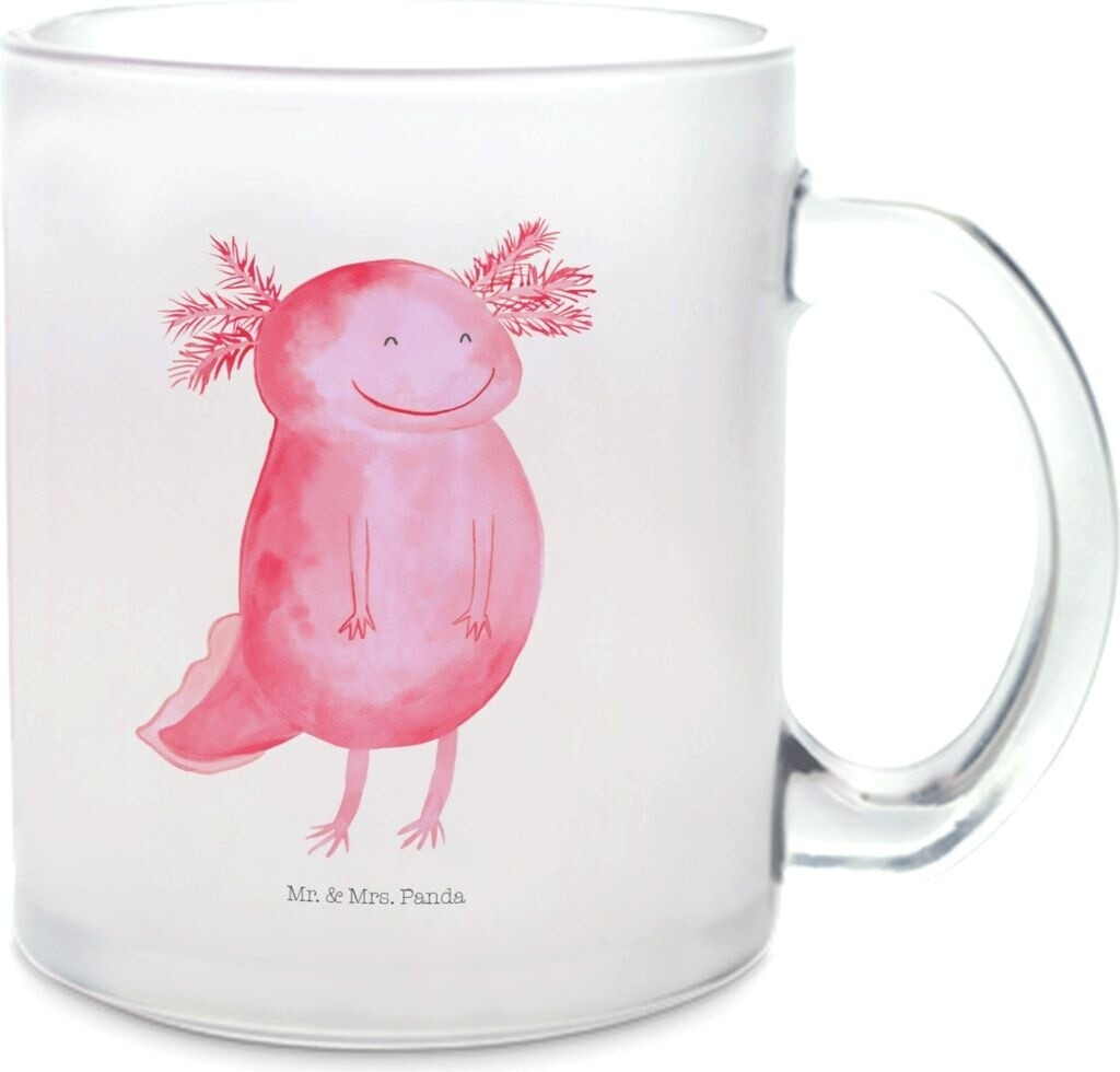 Mr. Mr. & Mrs. Panda Teetasse Axolotl glücklich gute Laune, Molch Schwanzlurch, lebensfroh, Lurch Motivation - Product image 1 of 4