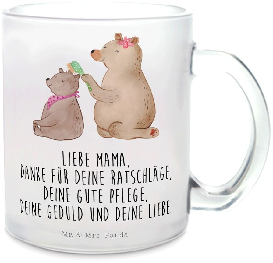 Mr. Mr. & Mrs. Panda Teetasse Bär mit Kind Teebecher, Muttertag Bruder, Vatertag, Mama, Oma, Haare kämmen, Mutti - Product image 1 of 4
