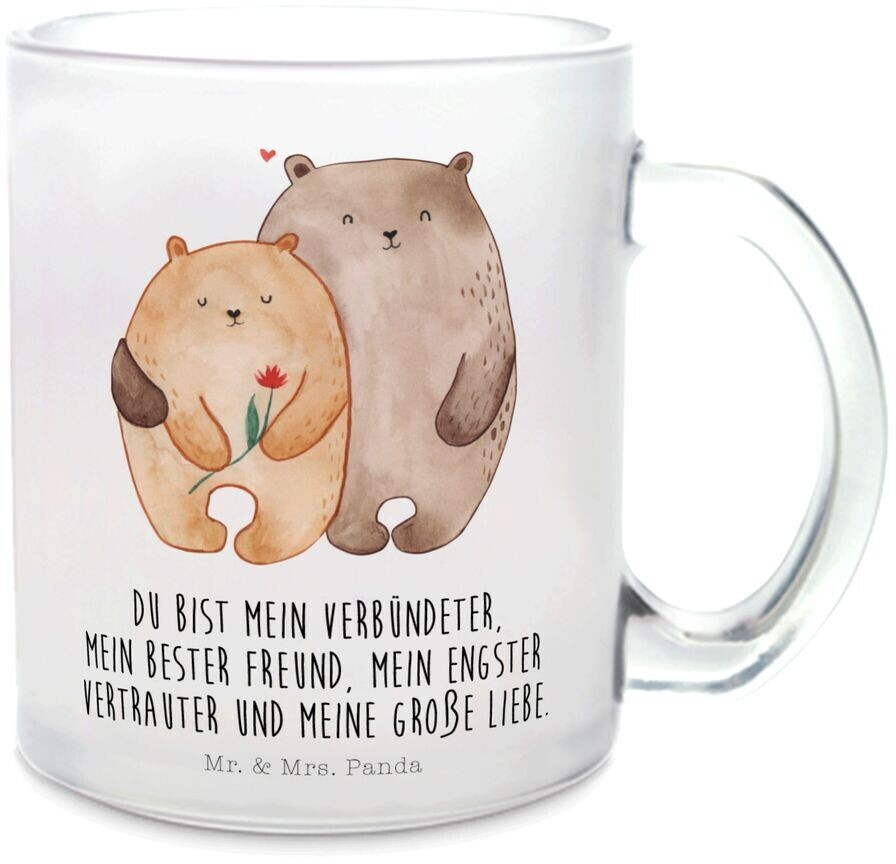 Mr. Mr. & Mrs. Panda Teacup Bears Love Flower Engagement, Girlfriend, Married, Wedding Anniversary, Partner, Hug - Product image 1 of 4