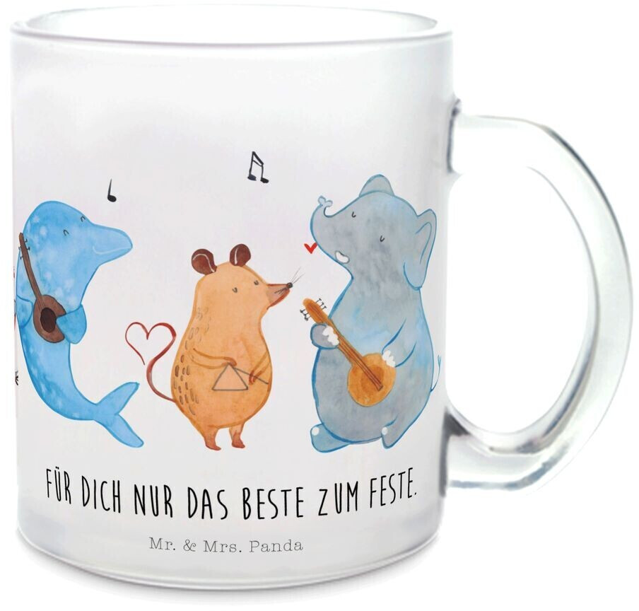 Mr. Mr. & Mrs. Panda Teacup Big Band cute animal motifs, dog, elephant, music, animals guitar, good mood - Product image 1 of 4