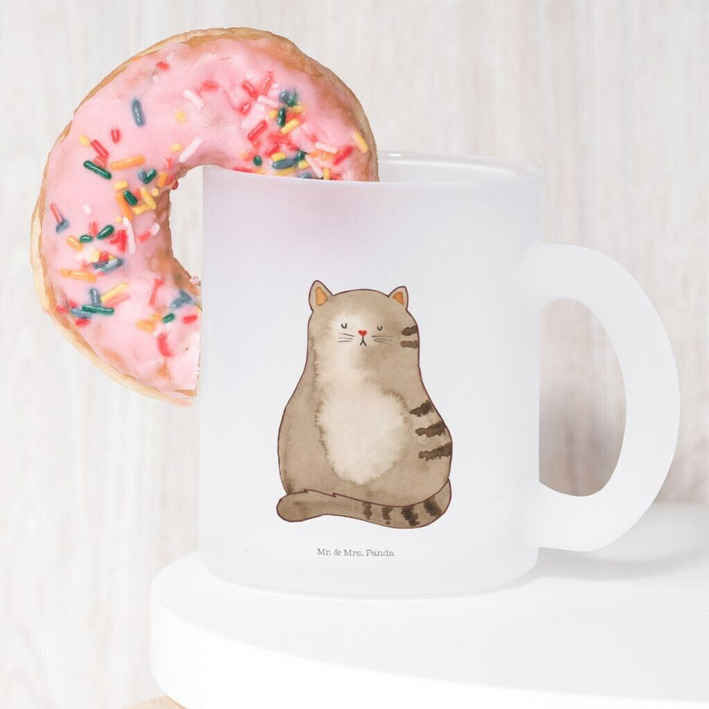 Mr. Mr. & Mrs. Panda Teacup cat sitting cat accessories, family, cat owner, cat friend, cat lover - back view