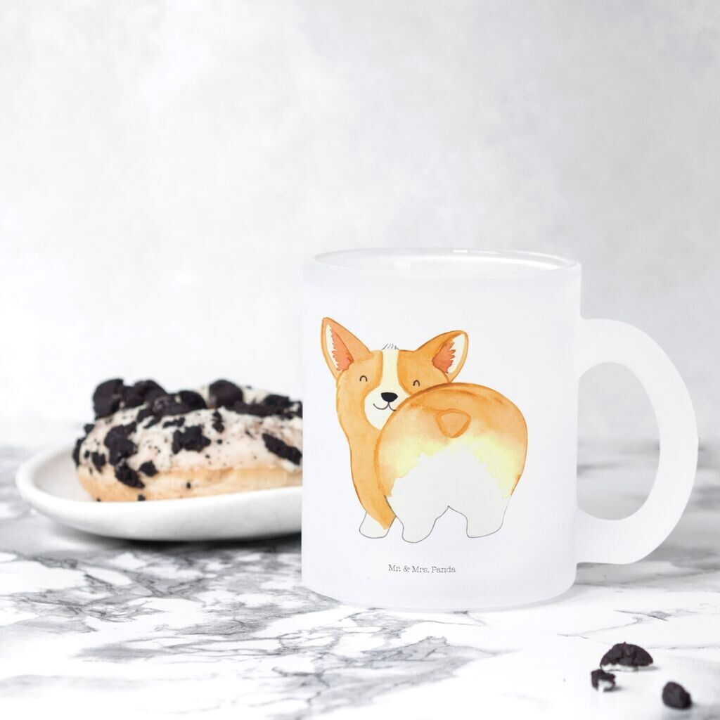 Mr. Mr. & Mrs. Panda Teacup Corgie Po pet, sayings, dog love, dog motif, four-legged saying, dog - side view