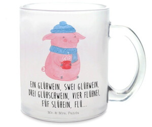 Mr. & Mrs. Panda Teacup Babbler mulled pig Christmas decoration, winter mulled wine, Christmas Eve, Drunk
