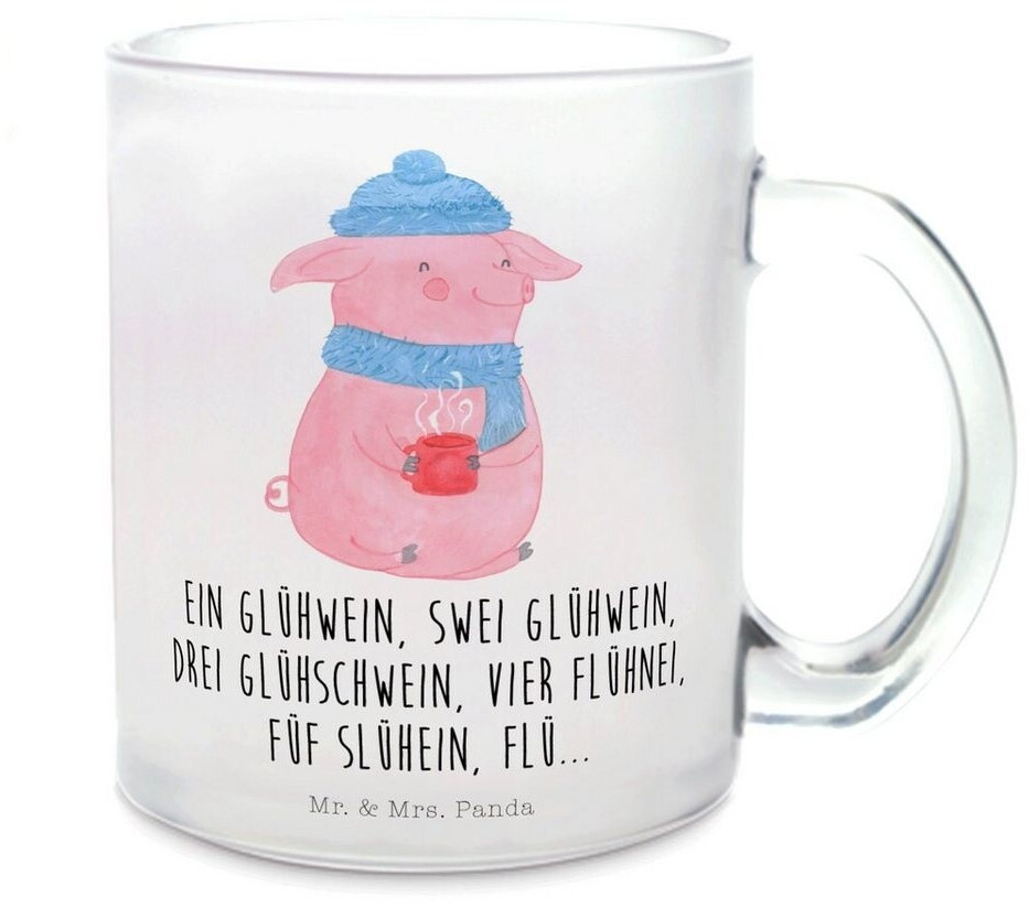 Mr. Mr. & Mrs. Panda Teacup Babbler mulled pig Christmas decoration, winter mulled wine, Christmas Eve, Drunk - Product image 1 of 5