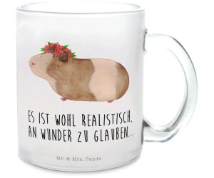 Mr. & Mrs. Panda Teacup guinea pig white tea glass guinea cute animal motifs, miracles,
