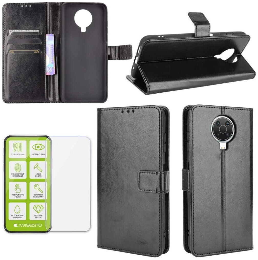 Neinei Cover In Pelle Premium Per Nokia G10/G20 - Custodia Portafoglio Con Slot E Supporto, Magnetica, Marrone