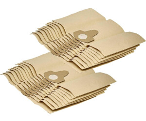 vhbw 20x Staubsaugerbeutel Ersatz für Einhell 23.421.60 für Staubsauger - Papier, 38cm x 24,5cm, braun