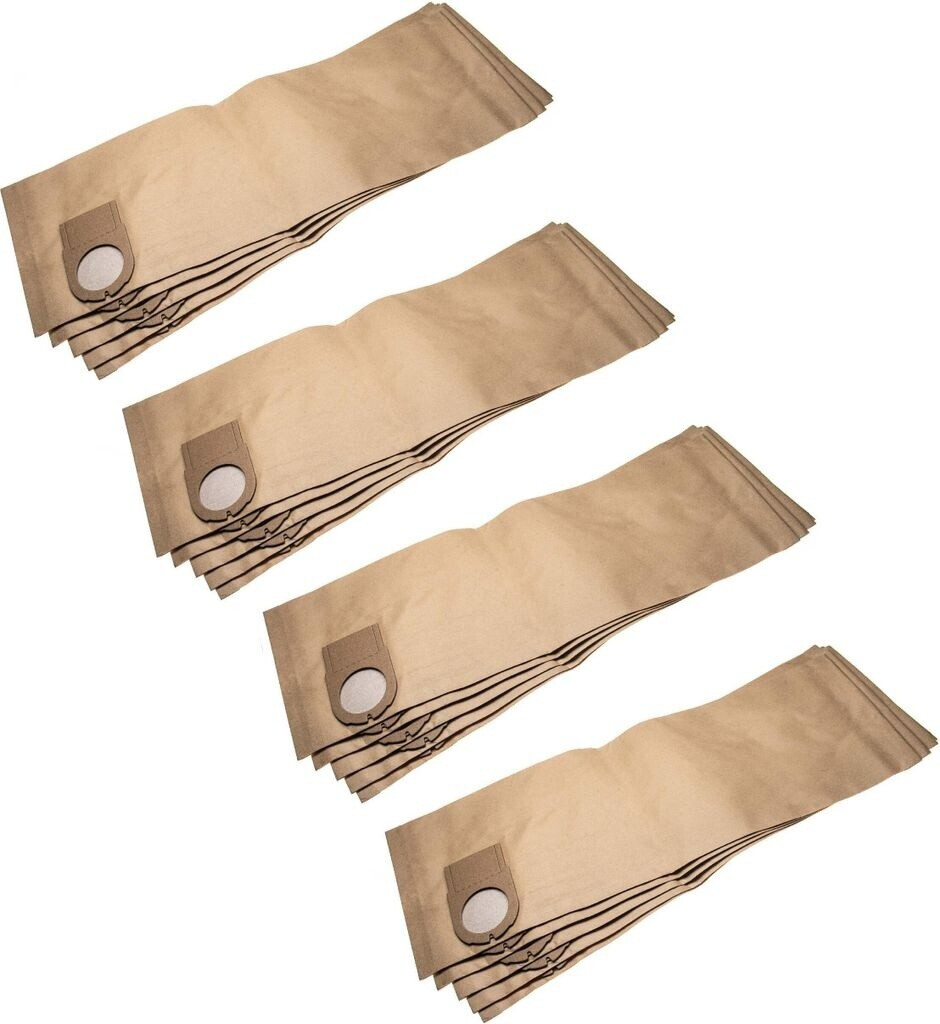 vhbw 20x Staubsaugerbeutel Ersatz für Metabo 6.31349, 631349000 für Staubsauger - Papier, 67.9cm x 24.15cm, braun