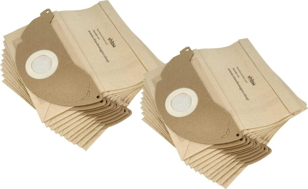 vhbw 20x Staubsaugerbeutel Ersatz für Swirl K223, K224, K225 für Staubsauger - Papier, braun