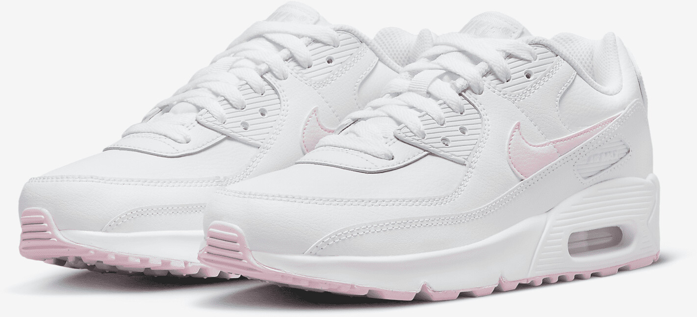 Nike air max 90 branco e rosa discount
