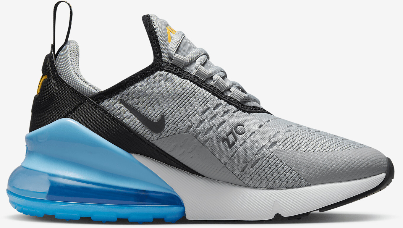 Nike Air Max 270 GS Light Smoke Grey Laser Orange Baltic Blue Iron Grey from 48.00 Today Best Black Friday Deals on idealo