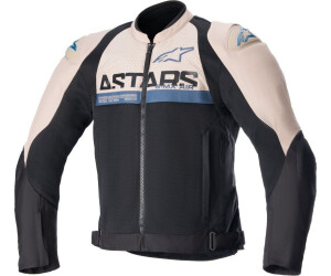 Alpinestars SMX Air Motorrad Textiljacke – Perforiert, Schwarz/grau/orange, Größe L, Langarm Mit Reißverschluss
