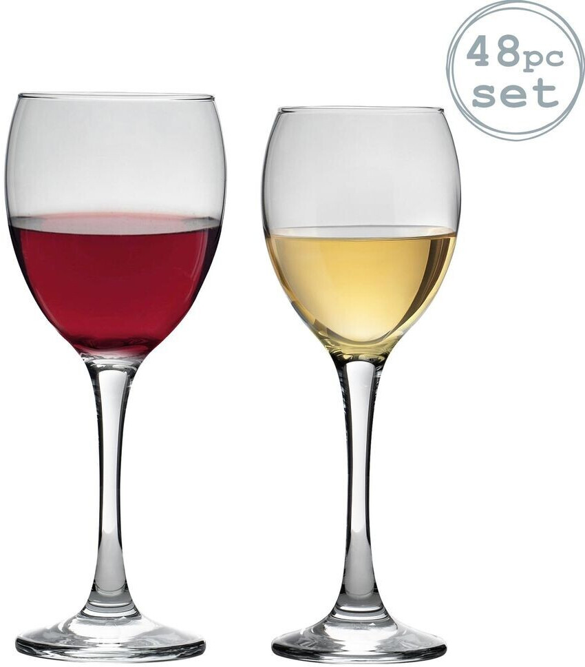 Photos - Glass Argon Red And White Wine Glasses - 48 Glasses Party Set - 340ml / 24 