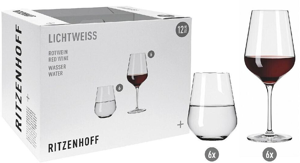 Ritzenhoff Light white Aurelie red wine set of 12