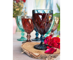 Sendez Set Di 6 Portauovo In Vetro Nero - Eleganti E Lavabili In Lavastoviglie, 5x5,6 Cm, Perfetti Per Colazione E Pasqua