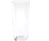  Konisch Boden-Vase Glas-Vase konische Blumen-Vase Deko-Vase aus  Glas 40/60cm hoch Wohnzimmer (60x19cm)