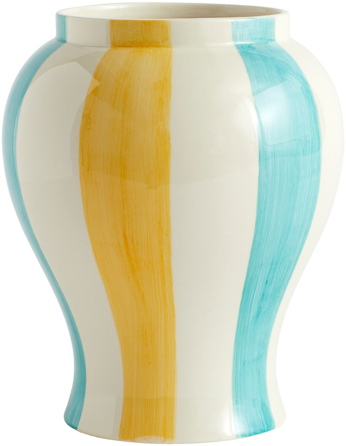 HAY Sobremesa stripe L 25cm Green Yellow