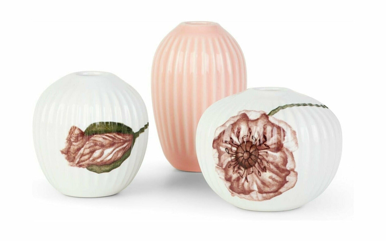 Kähler Hammershøi 3 Teile White Dekor Poppy